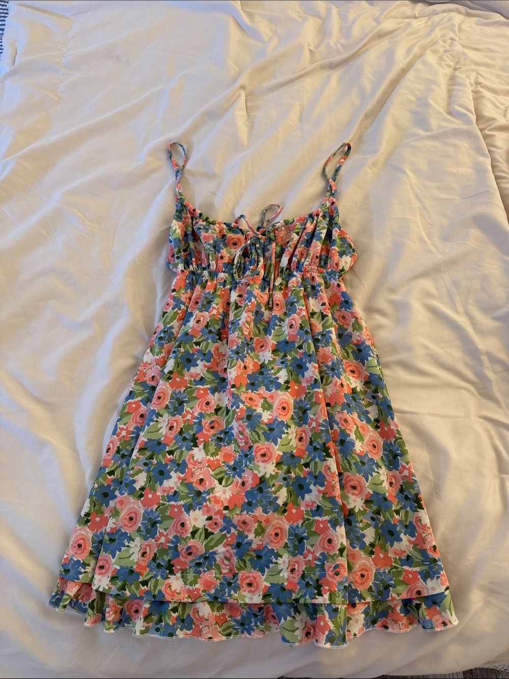 Princess Polly Pink & Blue Floral Girls' Sundress